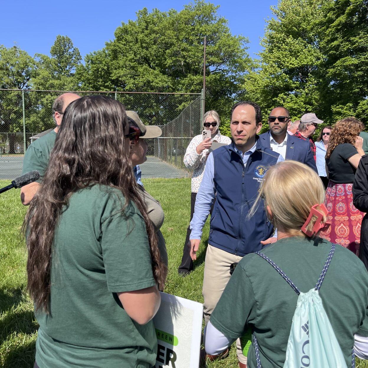 Mayor Craig Greenberg at Joe Creason Park